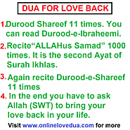 Dua For Love Back - Most powerful dua to get your lost love back