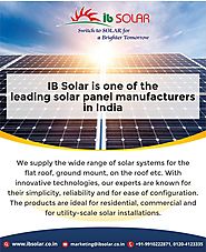 Top Solar Panel Manufacturers in India