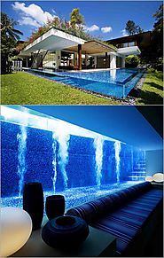 Turn your day dreams into reality by turning your basement into a glassy and dreamy water pool.