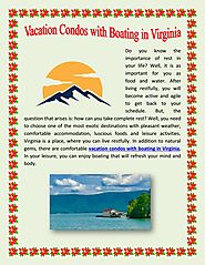 vacation condos with boating in Virginia