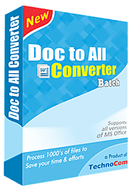 Doc to All Converter– Converts doc files with batch process