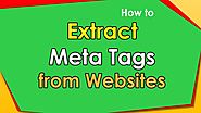Meta data extractor from multiple websites