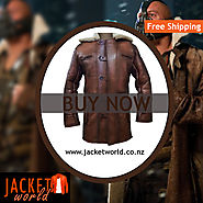 Tom Hardy Brown leather Bane Coat
