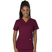Ubuy Indonesia Online Shopping For Women's Medical Scrub Tops in Affordable Prices.