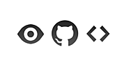 Your project. GitHub's icons.