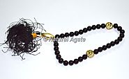 Black Agate 33 Beads Tasbih - 33 Beads Tasbih , Islamic Prayer Tasbih