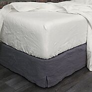 Linen Fitted Bed Sheet Available In King, Queen, Double, Single Sizes