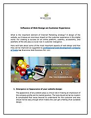 Influence of Web Design on Customer Experience