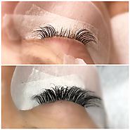 What a difference volume eyelash extensions can make 🤗...