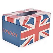 Scrafts Blue London Flag Medium Tissue Box LBH(inches)=7X4X4: Amazon.in: Amazon.in