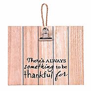 Buy Scrafts Brown Wood Thankful for Note Board Wooden Wall Hanging/Wall Art Poster for Home use/Kitchen use/Restauran...