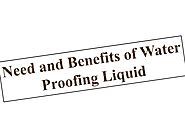 What is the purpose of using the waterproof liquid?