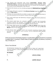 House Rent Agreement Format