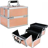 Felicita Train Makeup Case with 2 Extendable Trays by Ver Beauty-VK006 | Verbeauty
