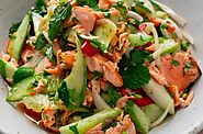 Recette de salade de saumon à la thaïlandaise