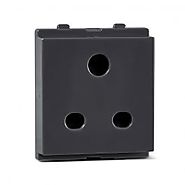 Buy Opale - 6A, 2/3 Pin Socket with Shutter, Dark Grey Online at Best Prices - Sockets - Schneider Electric India