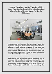 Impress Your Clients With Incredible Meeting Rooms At Premium Locations