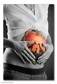 Pregnant Belly Painting Art - Lynn Schockmel Body Art