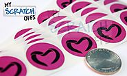 Pure Romance Logo Printed Color Pink Scratch-Off Cards - My Scratch Offs