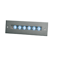LED Pool Light, Recessed Wall light, DC24V 6x2W IP68, Stainless Steel Body - lampviews