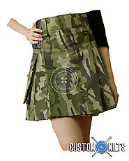 US Army Digital Women's Camo Kilt | US Camo Kilt for Ladies | Customkilt