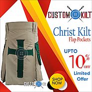 Christ Kilt with Green Pockets