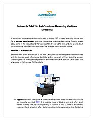 Features of dro kits and coordinate measuring machines electronica