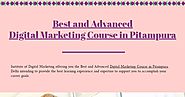 Best Digital Marketing Course in Pitampura | Infographic
