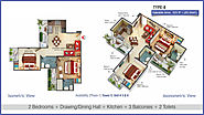 Fusion Homes Floor Plan | 8750-288-488 – 2/3/4 BHK Flats Layout Plan