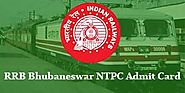 RRB Bhubaneswar NTPC Admit Card 2019: Download NTPC Hall Ticket