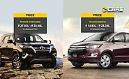 Toyota Fortuner vs Toyota Innova: Price & Specs Comparison