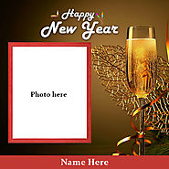 Website at http://www.makephotoframes.com/p/write-name-on-happy-new-year-with-my-photo