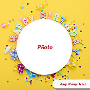 New Happy Birthday Photo Frame With Your Name