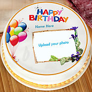 Add Photo On Birthday Cake With Name