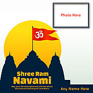 Happy Ram Navami photo frame wishes with name