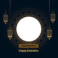 Make Name On Ramadan Mubarak Photo Frames Online
