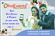 Website at https://www.ohoevents.com/Decoration/Vijayawada