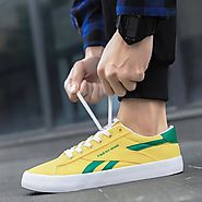 Men's Canvas Shoes 2019 Casual Shoes Men Breathable Flat Sneakers Fashion Walking Footwear Red Yellow Male Shoes Chau...