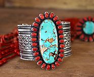 Choose Native American Indian Art Cuff Bracelet Online