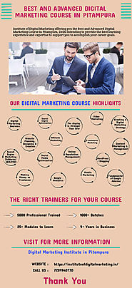 Advanced Digital Marketing Course in Pitampura | Infographic