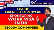 Full List of Sponsored Companies which can Sponsor UK Work Visa