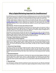 Why Is Digital Marketing Important For Small Business?