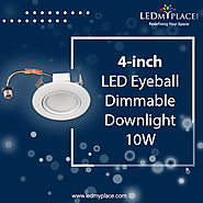 4 inch Eyeball LED Downlight Brighter & Better Heat Dissipation