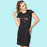 Get Best T-shirt Dress for Girls Online India at Beyoung