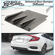 Universal Rear Bumper Diffuser. Shark Fin Lip