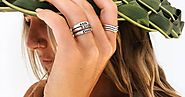 Delight Your Beloved with Sterling Silver Personalized Rings for Couples | Slate & Tell Jewelry Store