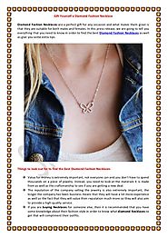 Gift Yourself a Diamond Fashion Necklaces- Slate and Tell