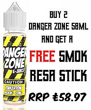 Danger Zone 2 x 50ml + FREE Smok Resa Stick – Vape Stop Store