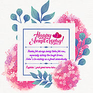 Happy Anniversary Greetings Card With Name