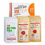 310 Nutrition, 310 Tea Slimming Detox Organic Gree Tea with Yerba Mate, Guarana, and More Natural Ingredients, Comes ...